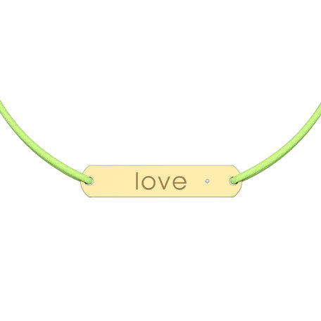 Diamantový náramek se šňůrkou Amour Love
