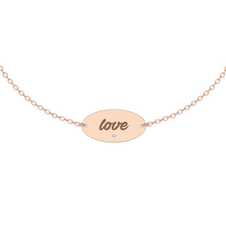 Náramek s diamantem Amour Symbol