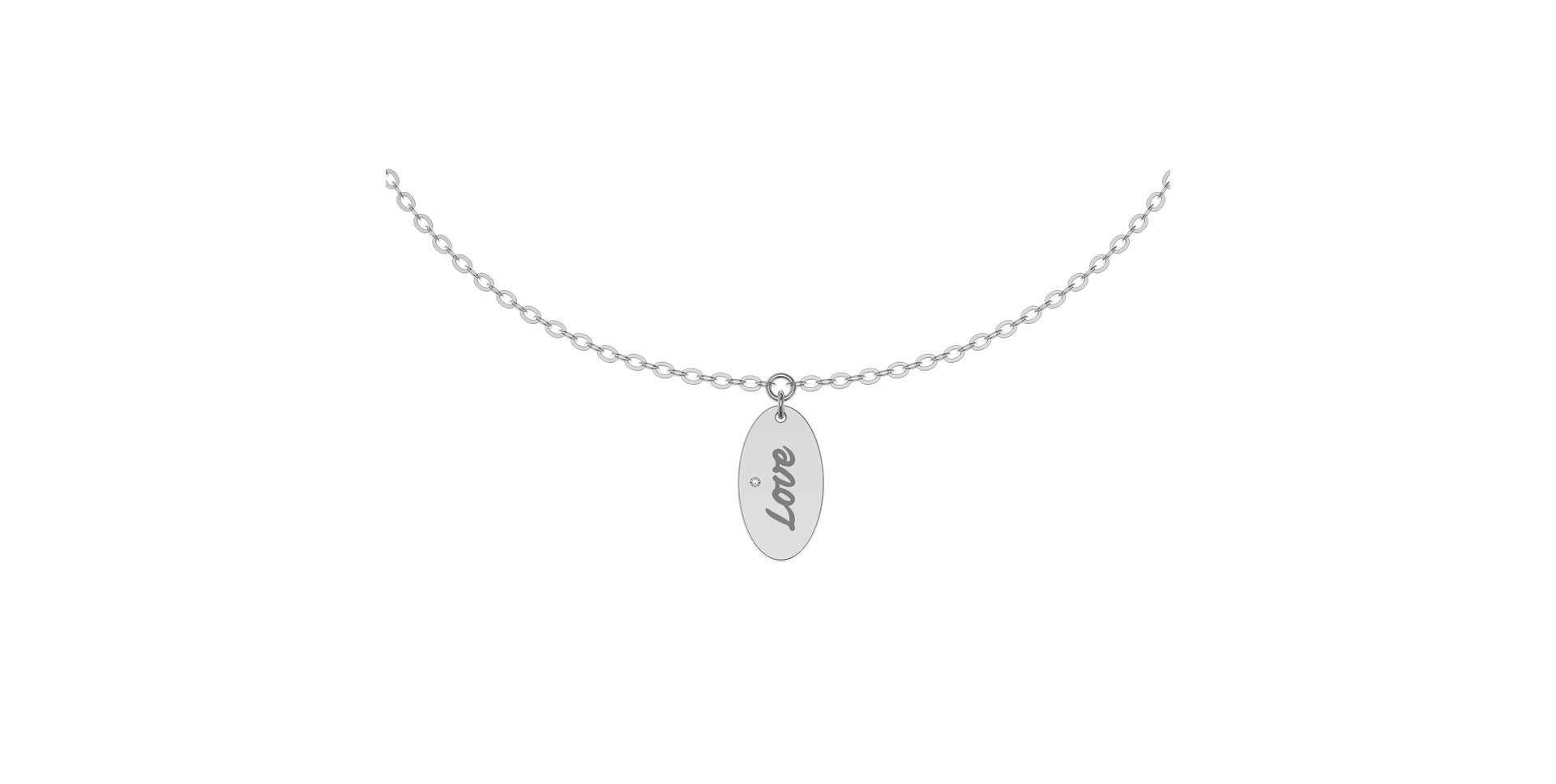 Náramek s diamantem Love Amour Message