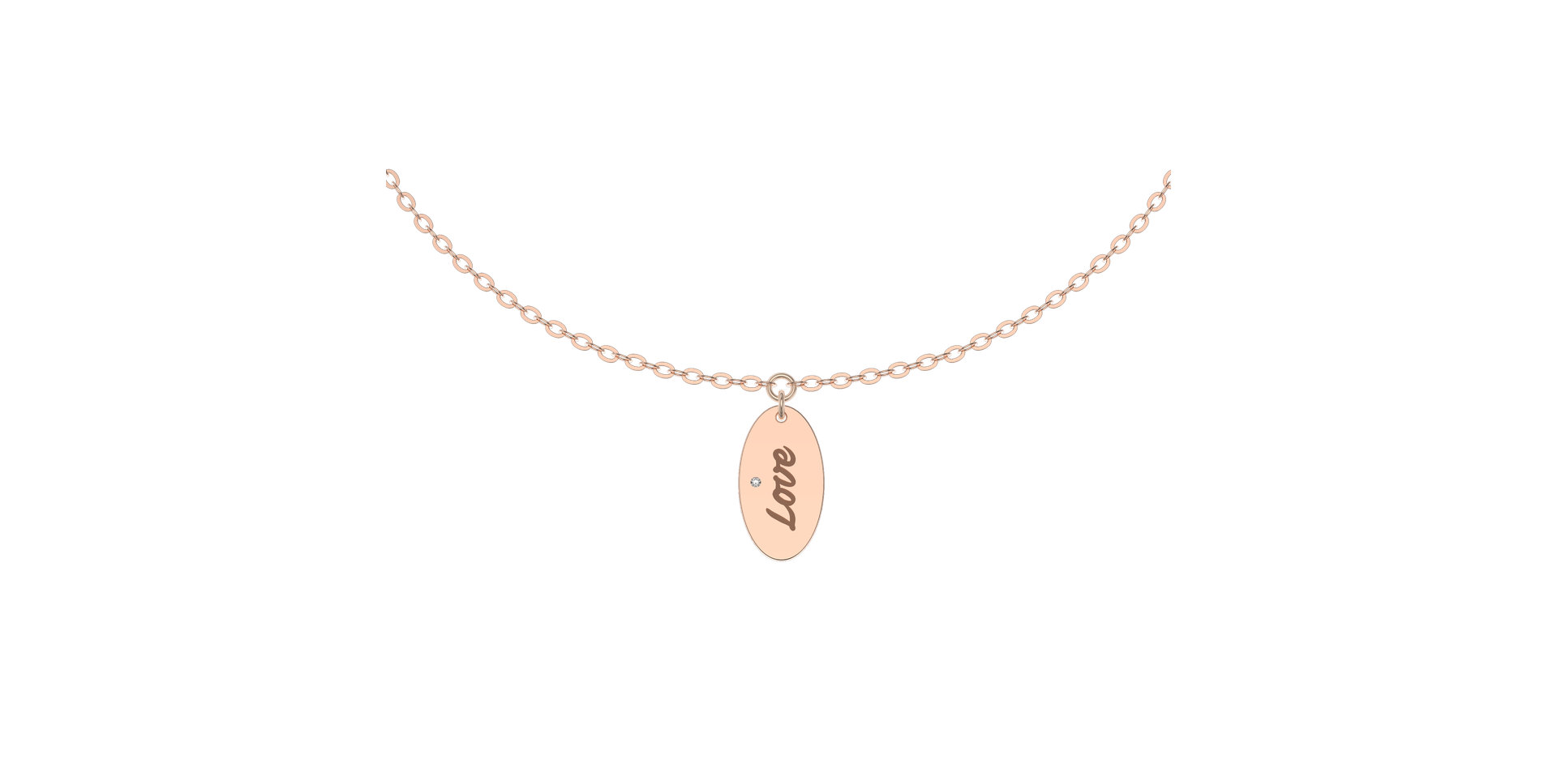 Náramek s diamantem Love Amour Message