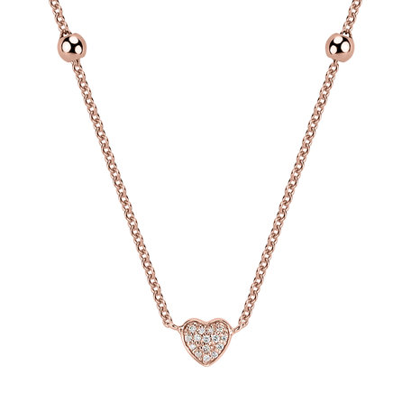 Náhrdelník s diamanty Tender Heart
