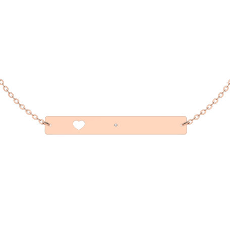 Náramek s diamantem Heart