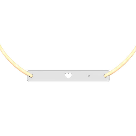 Diamantový náramek se šňůrkou Love U
