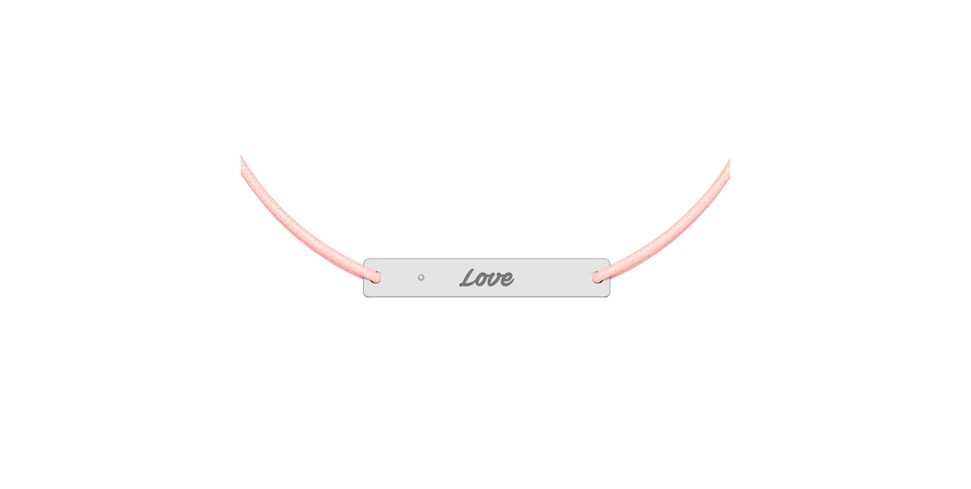 Diamantový náramek se šňůrkou Stamp Diamond