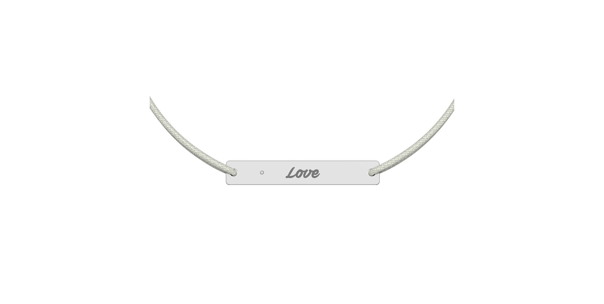 Diamantový náramek se šňůrkou Stamp Diamond