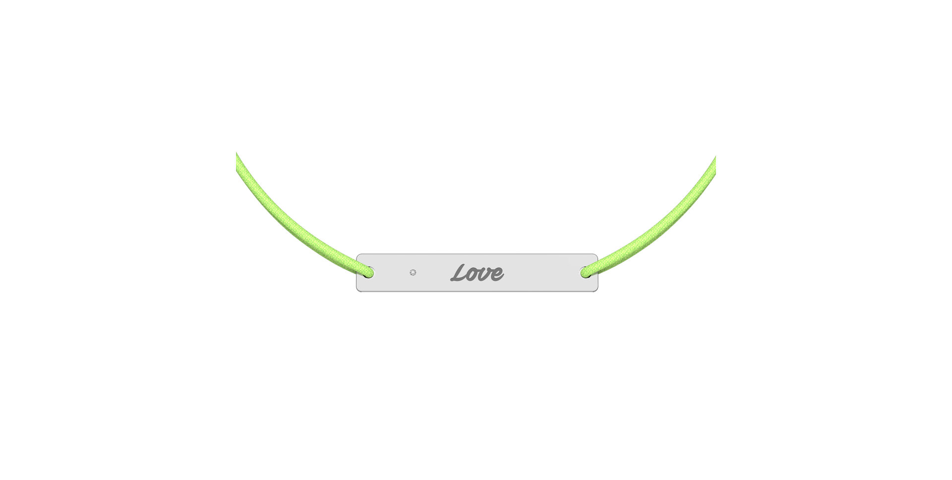 Diamantový náramek se šňůrkou Stamp Diamond