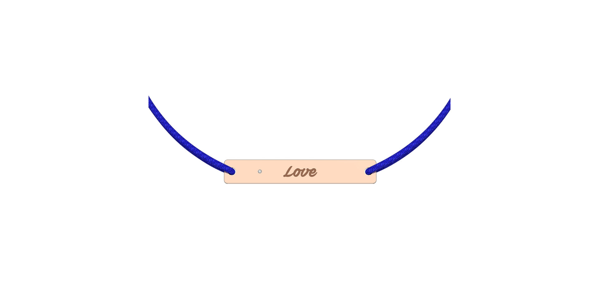 Diamantový náramek se šňůrkou Stamp Diamond