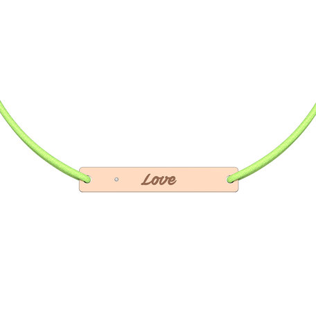 Diamantový náramek se šňůrkou Stamp Diamond