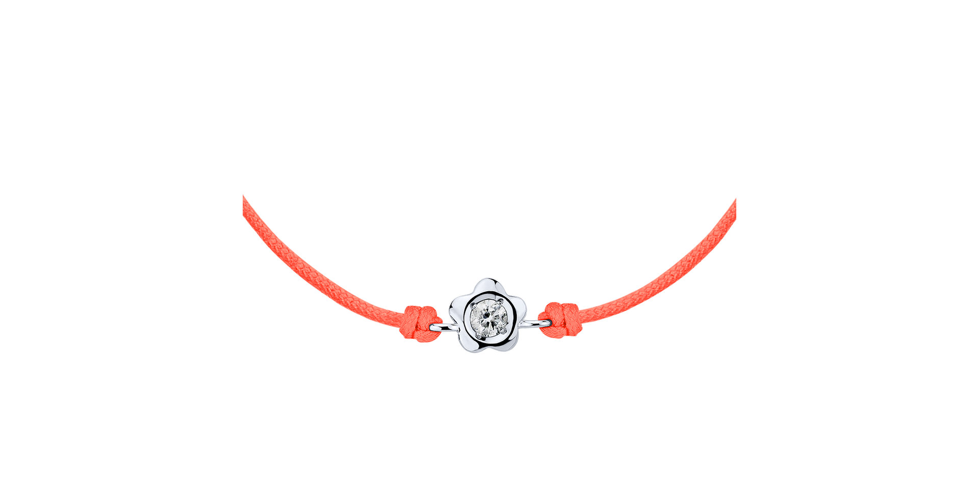 Diamantový náramek se šňůrkou Diamond Blossom