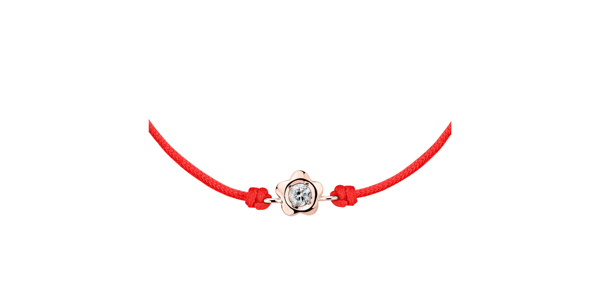 Diamantový náramek se šňůrkou Diamond Blossom