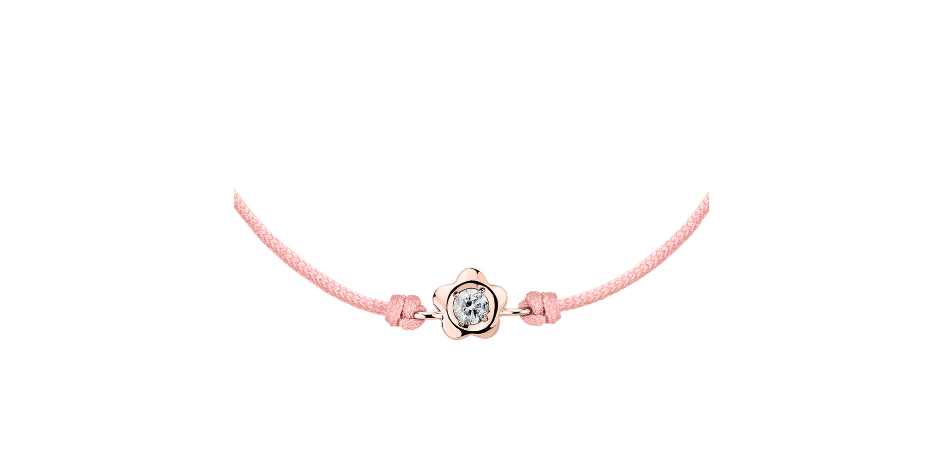 Diamantový náramek se šňůrkou Diamond Blossom