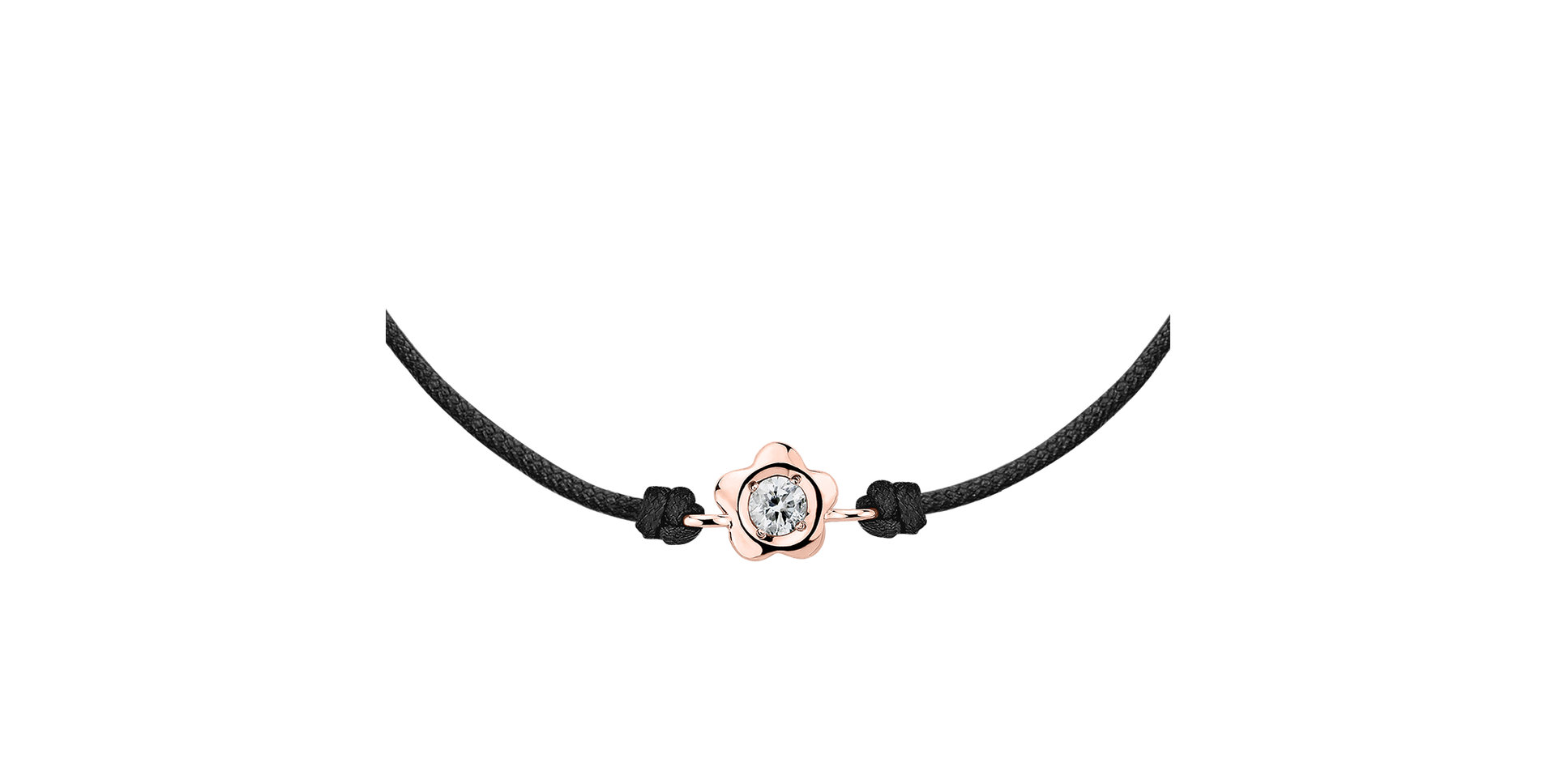 Diamantový náramek se šňůrkou Diamond Blossom