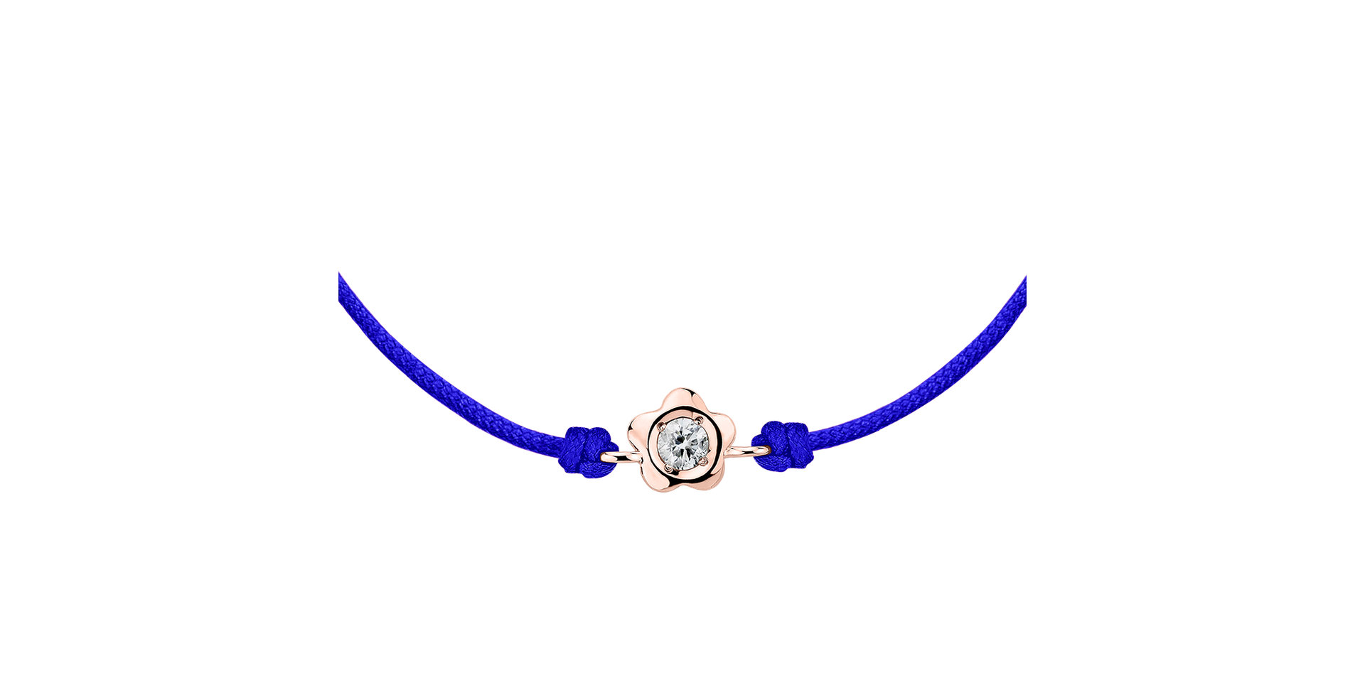 Diamantový náramek se šňůrkou Diamond Blossom