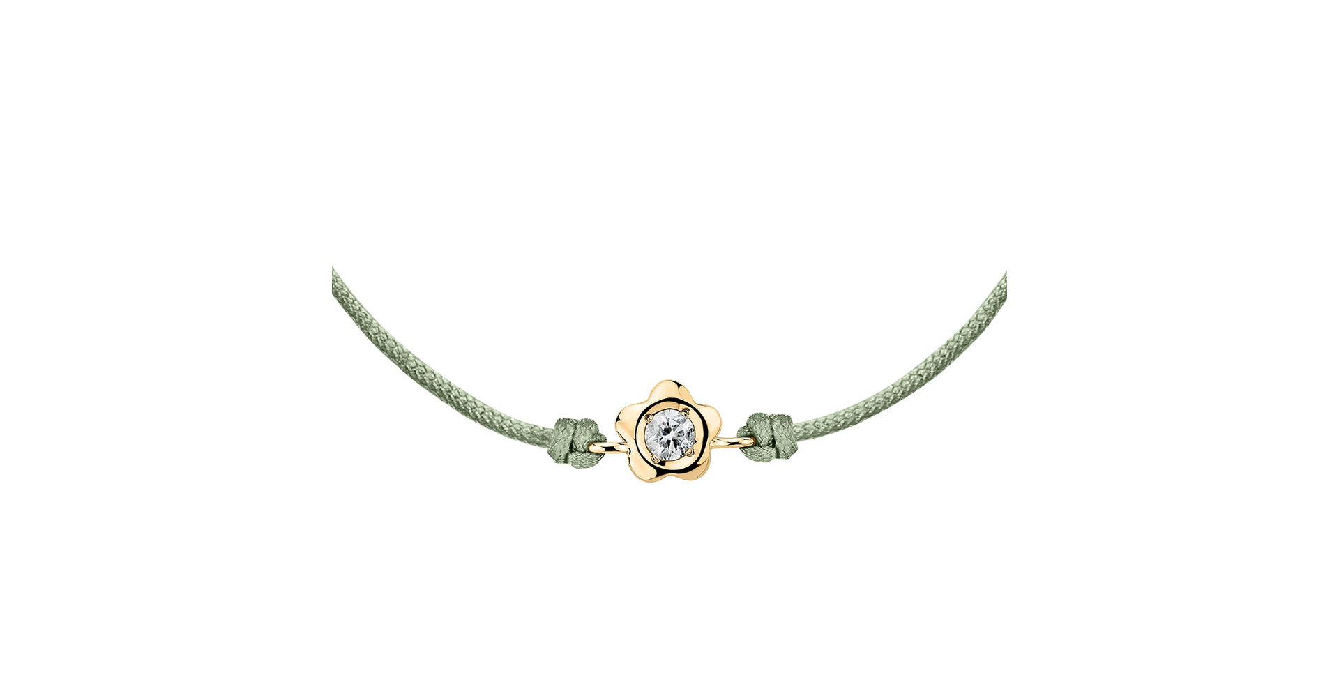 Diamantový náramek se šňůrkou Diamond Blossom