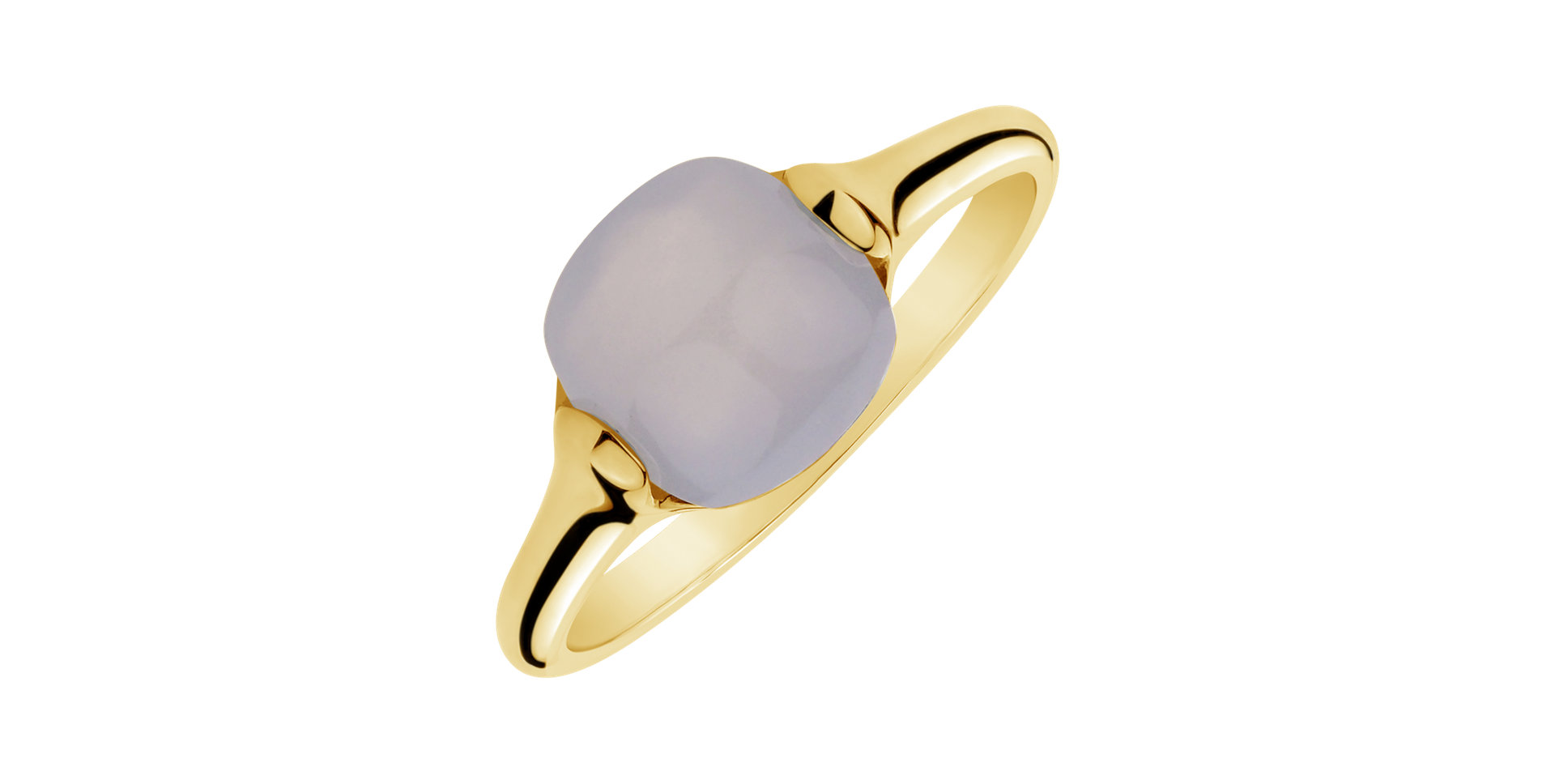 Prsten s chalcedonem blue Bonbon