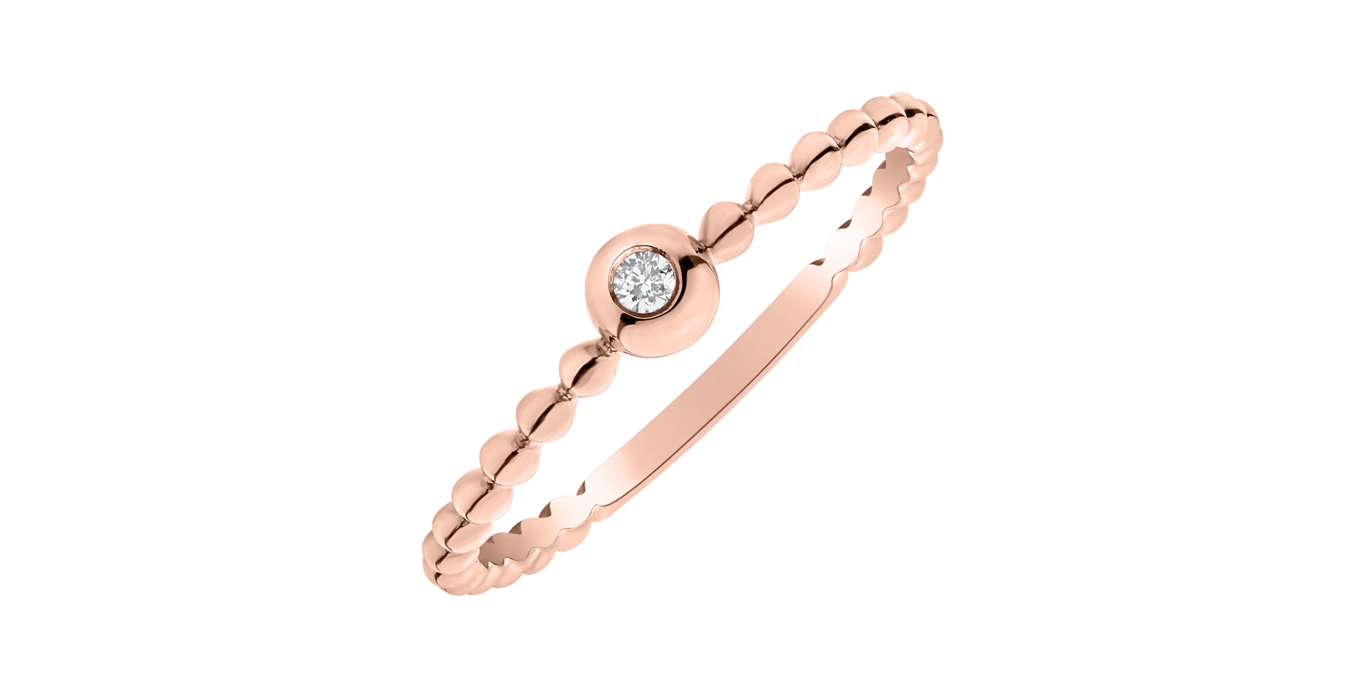 Prsten s diamantem Bubble Kiss