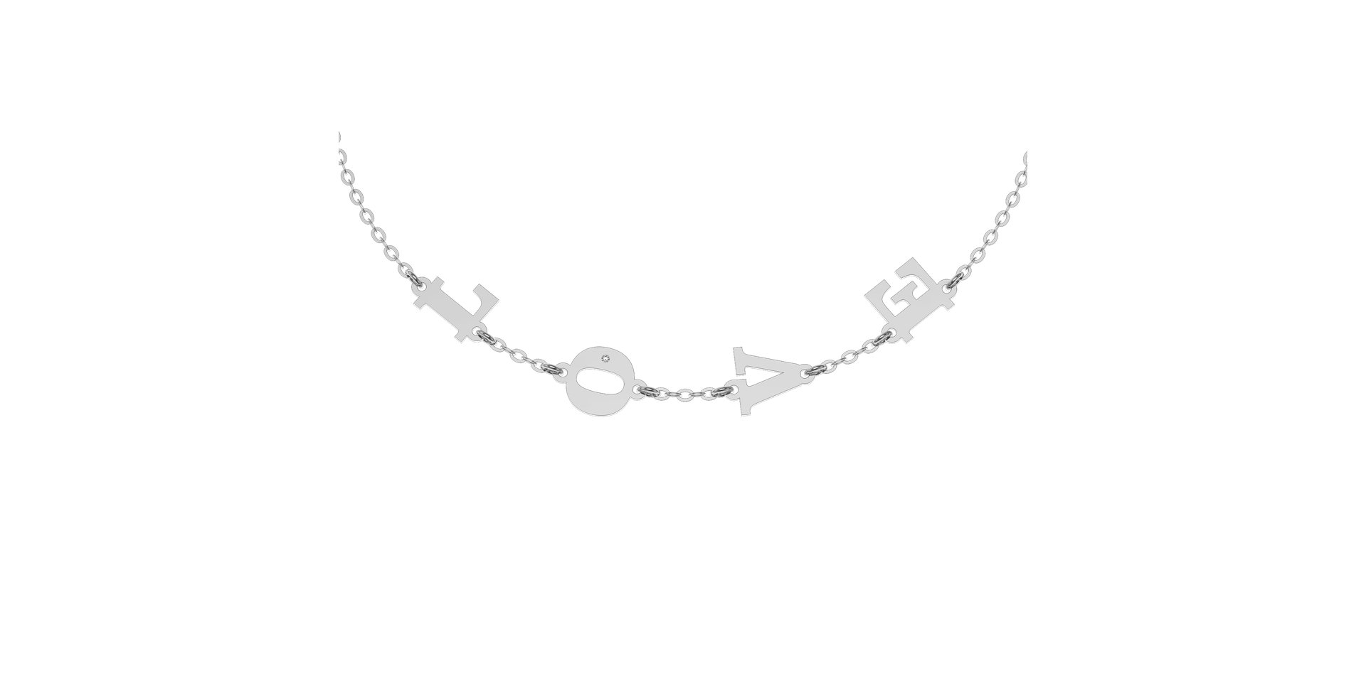 Náramek s diamantem LOVE