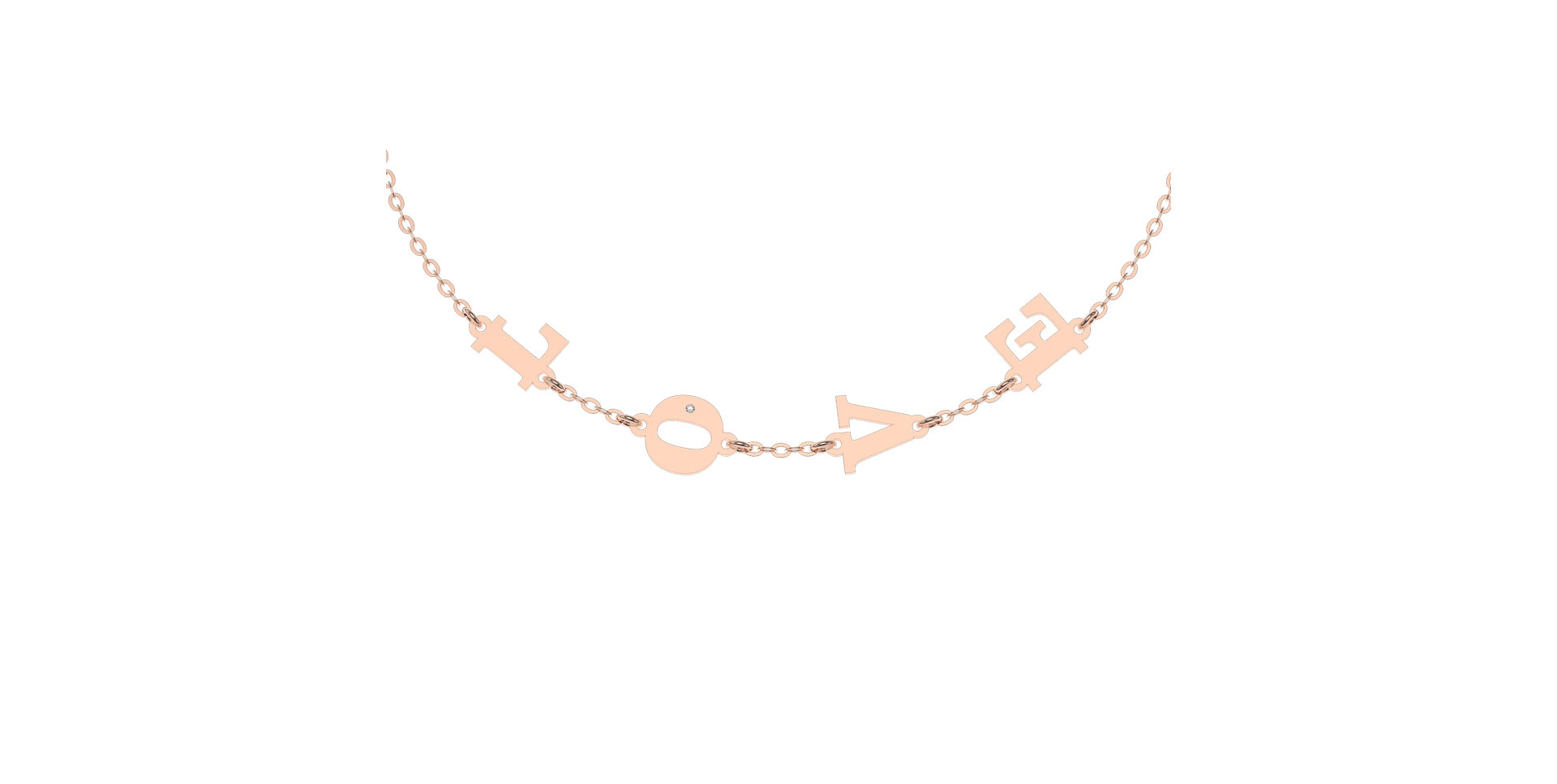 Náramek s diamantem LOVE