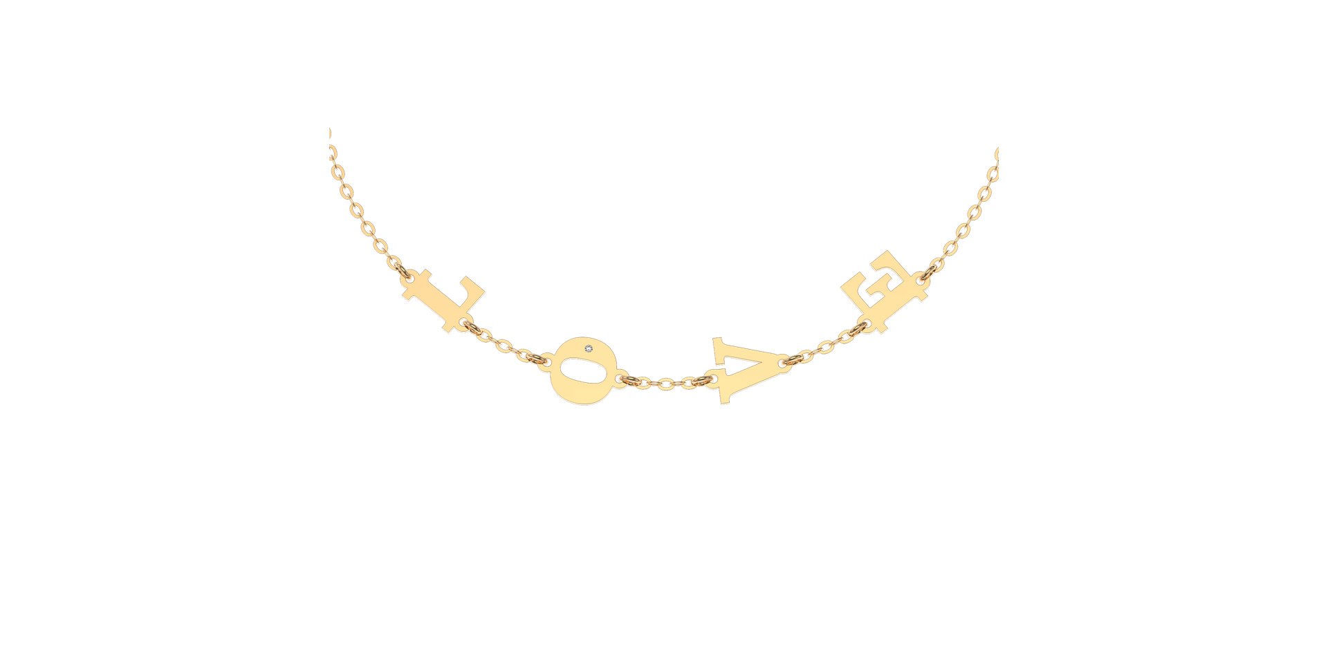 Náramek s diamantem LOVE