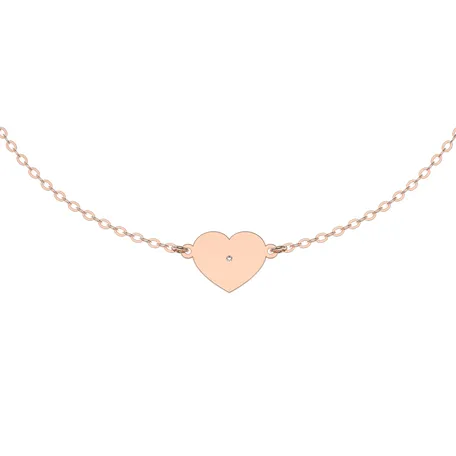 Náramek s diamantem Glittering Heart