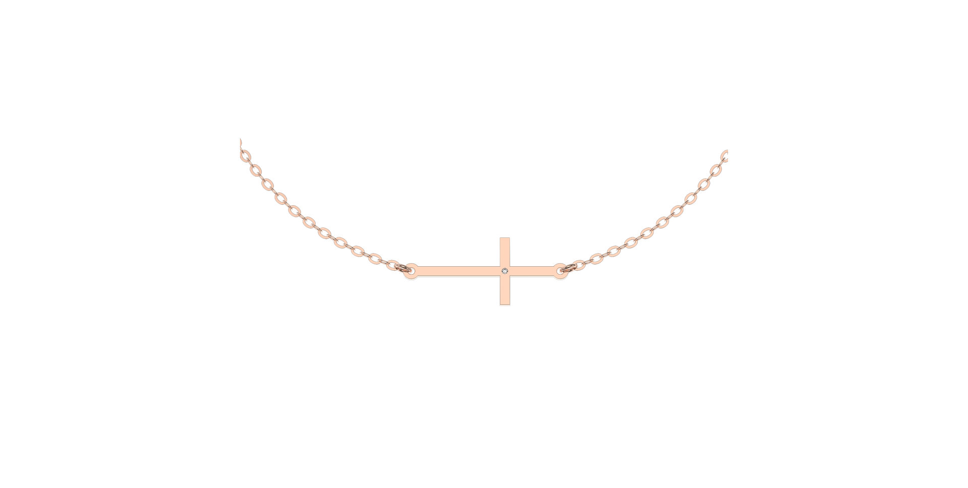 Náramek s diamantem Cross