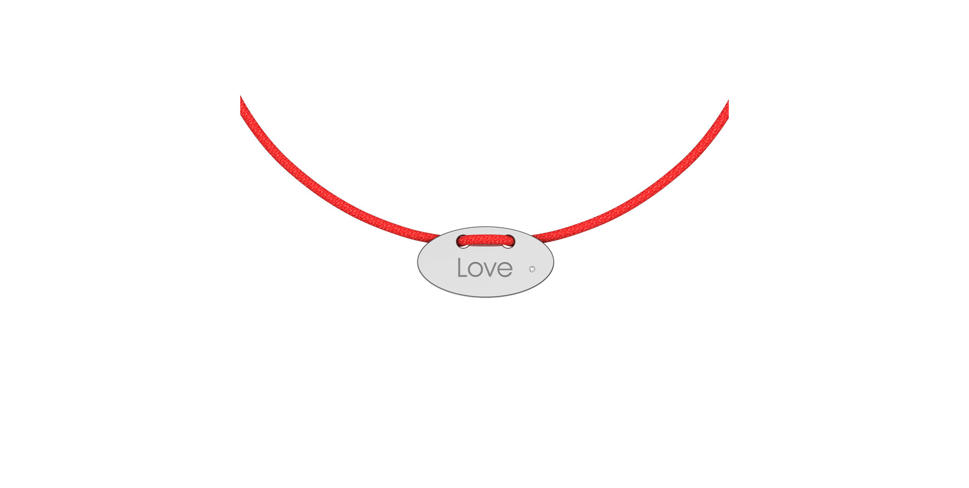 Diamantový náramek se šňůrkou Stamp