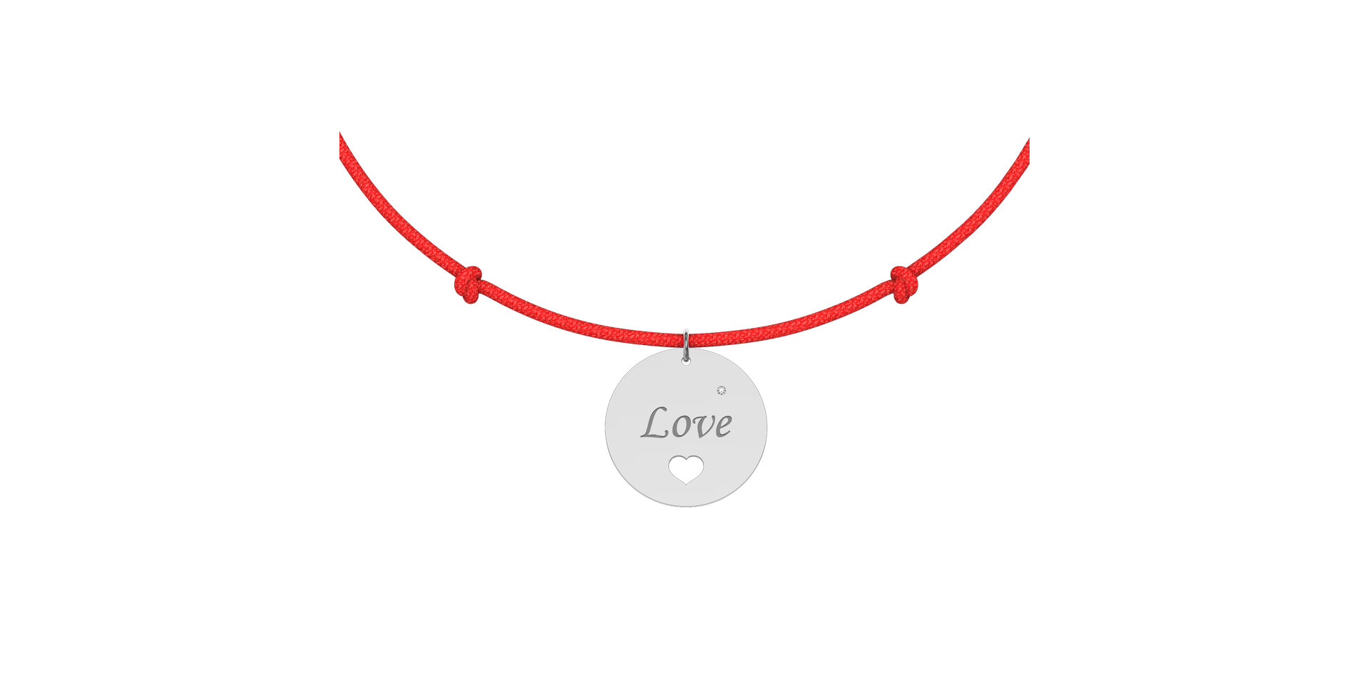 Diamantový náramek se šňůrkou Love Magical