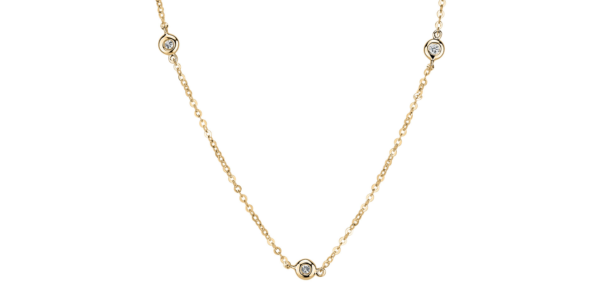 Náhrdelník s diamanty Dots