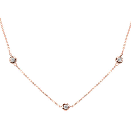 Náhrdelník s diamanty Dots