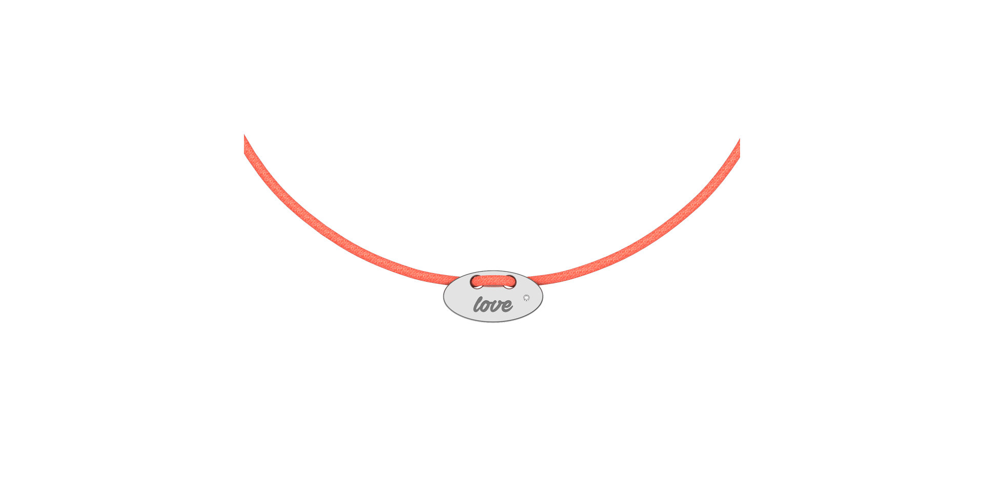 Diamantový náramek se šňůrkou Mini Stamp