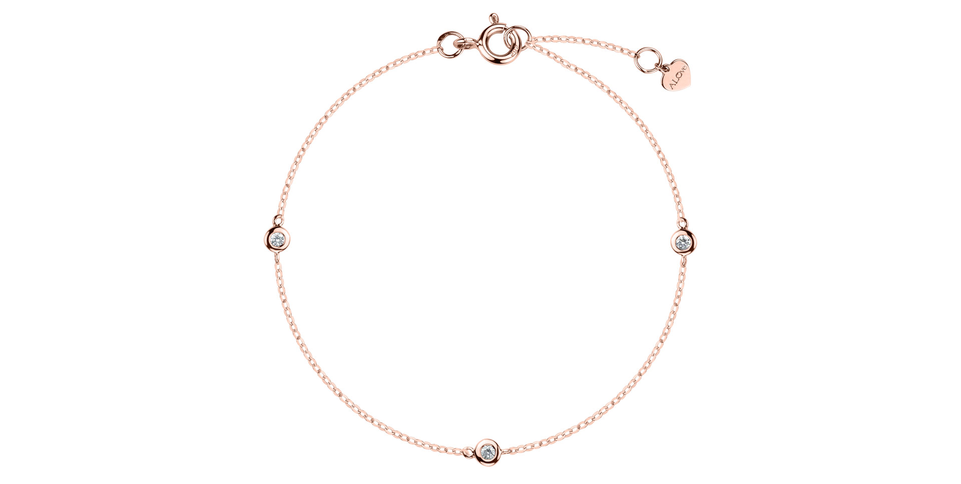 Náramek s diamanty Moonlight