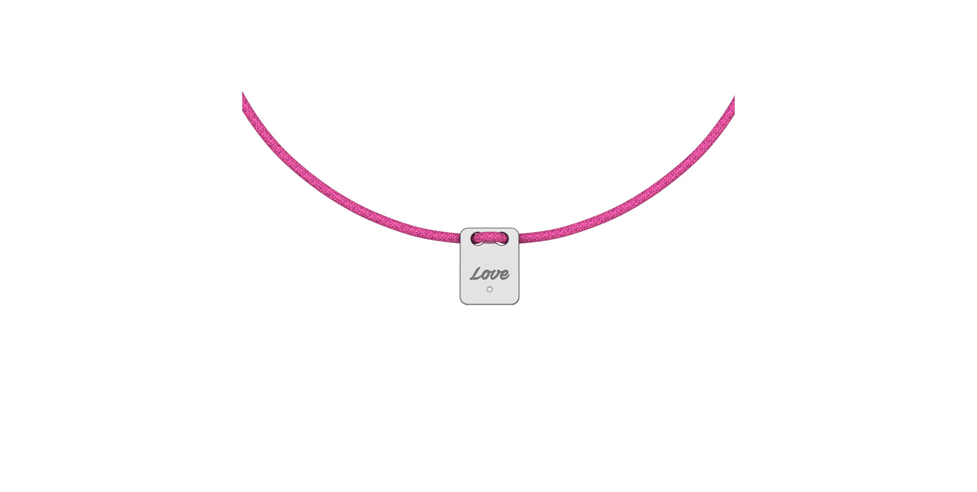 Diamantový náramek se šňůrkou Mini Stamp Love