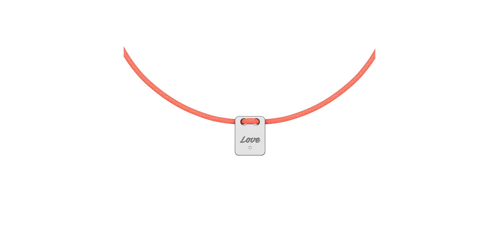 Diamantový náramek se šňůrkou Mini Stamp Love