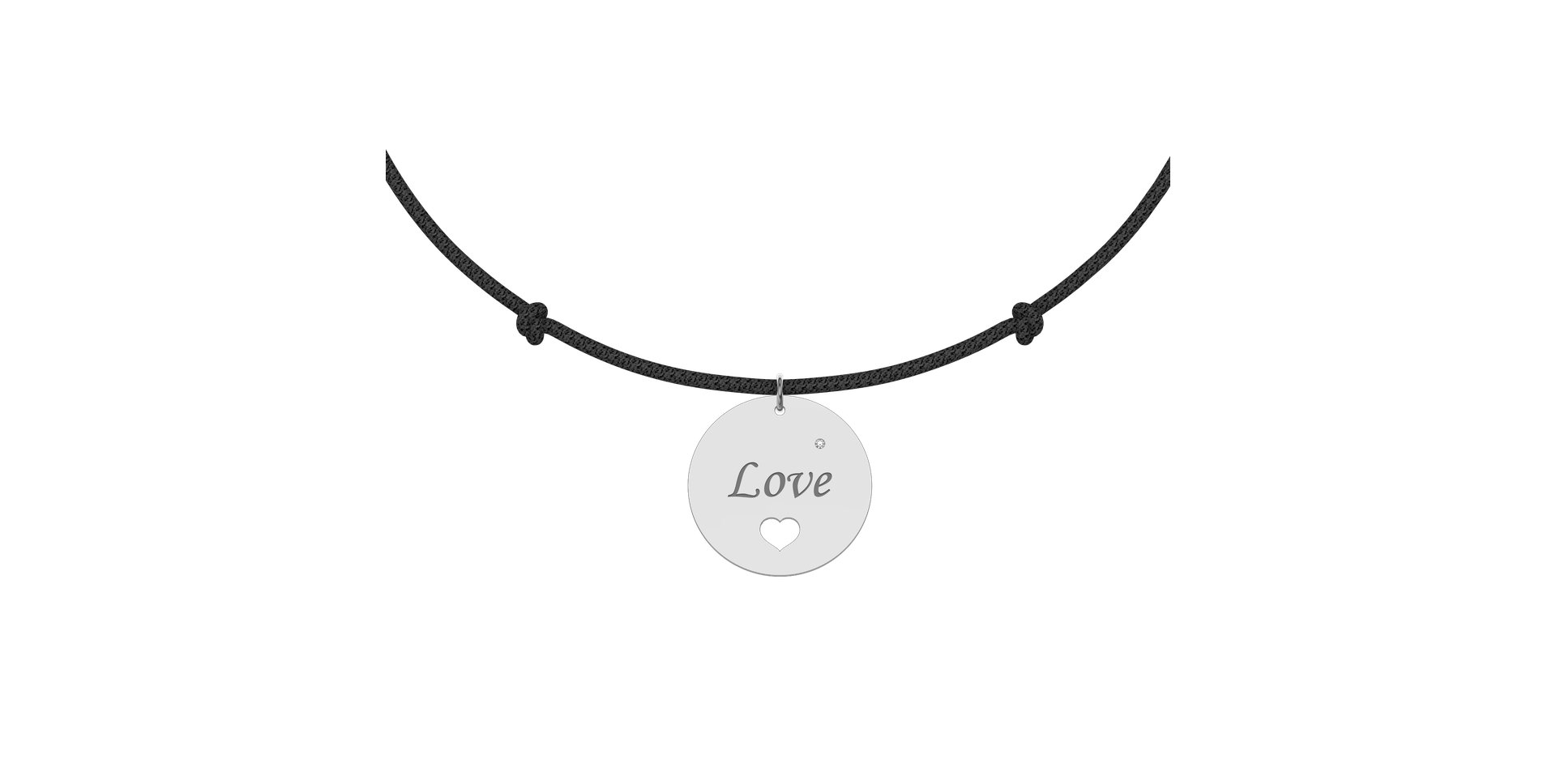 Diamantový náramek se šňůrkou Love Magical