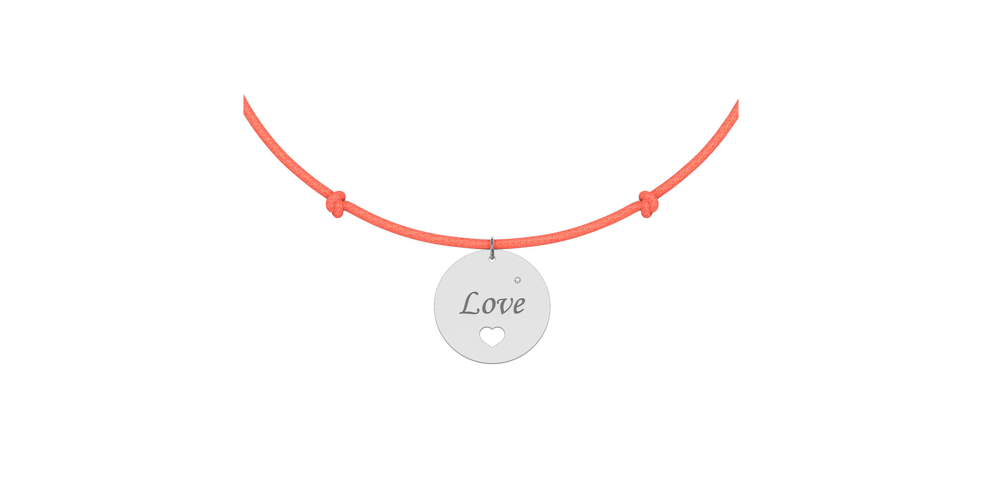 Diamantový náramek se šňůrkou Love Magical