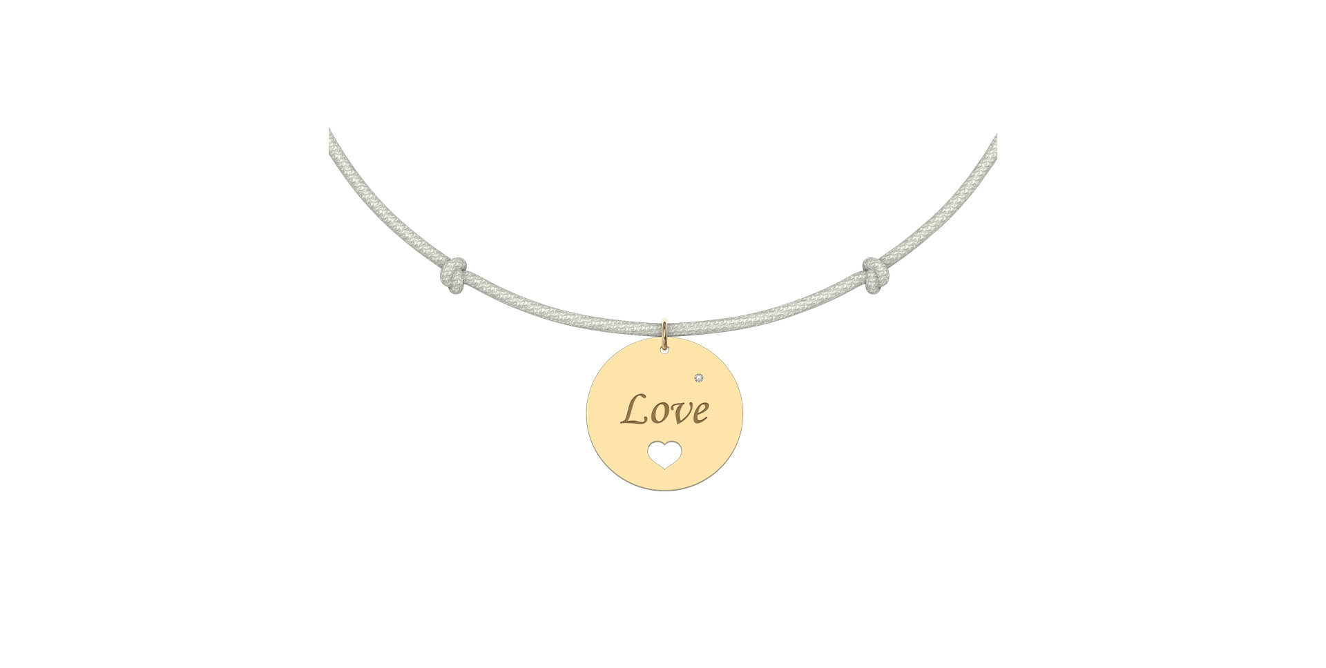 Diamantový náramek se šňůrkou Love Magical