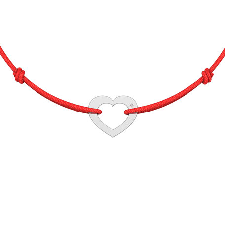 Diamantový náramek se šňůrkou Love