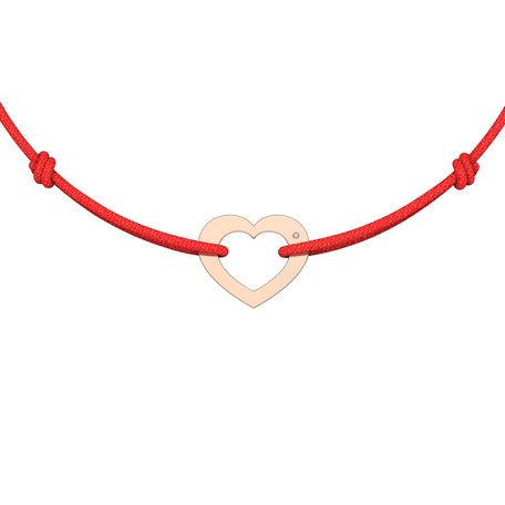 Diamantový náramek se šňůrkou Love