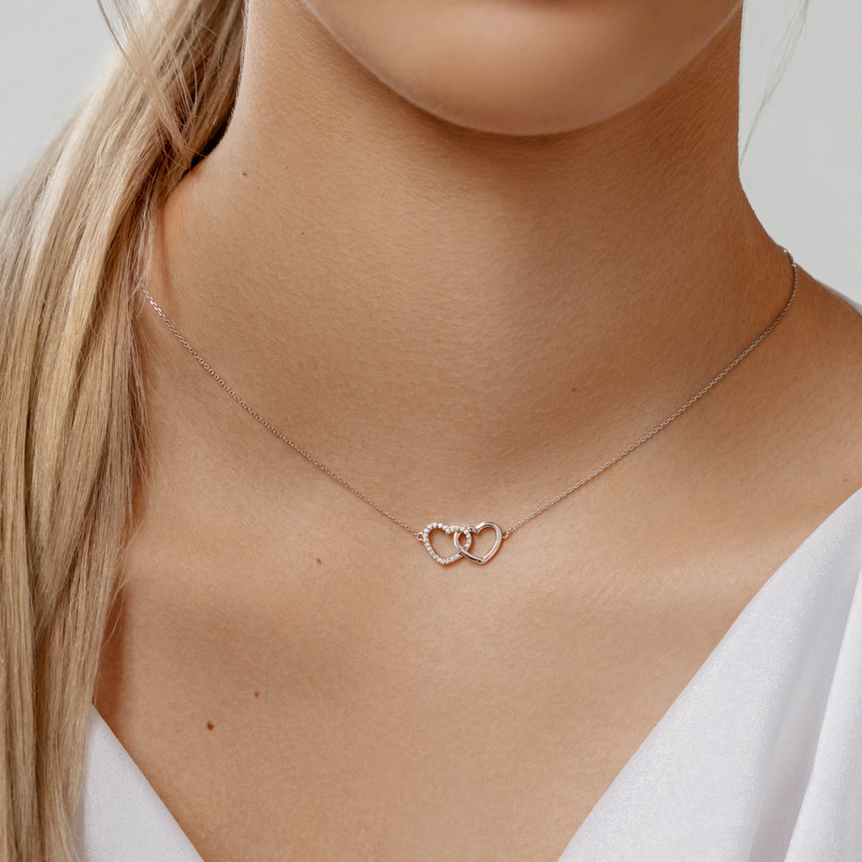 Náhrdelník s diamanty Sparkling Heart