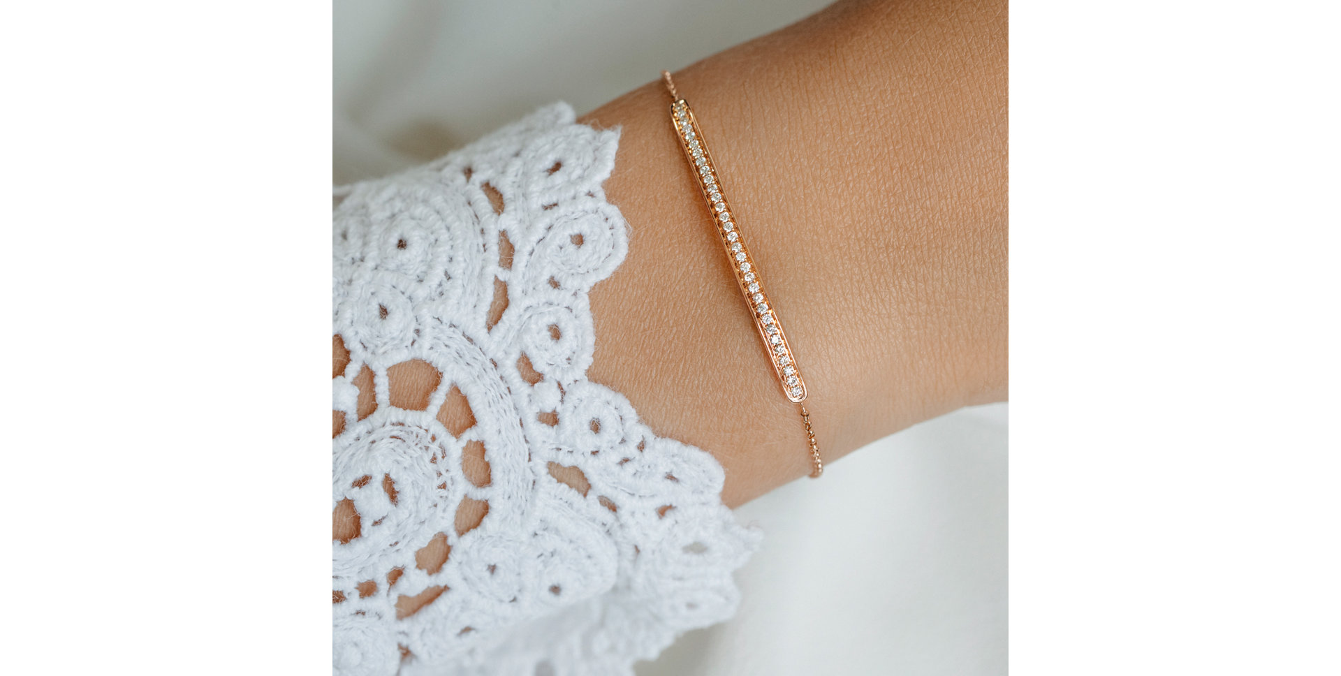 Náramek s diamanty Line