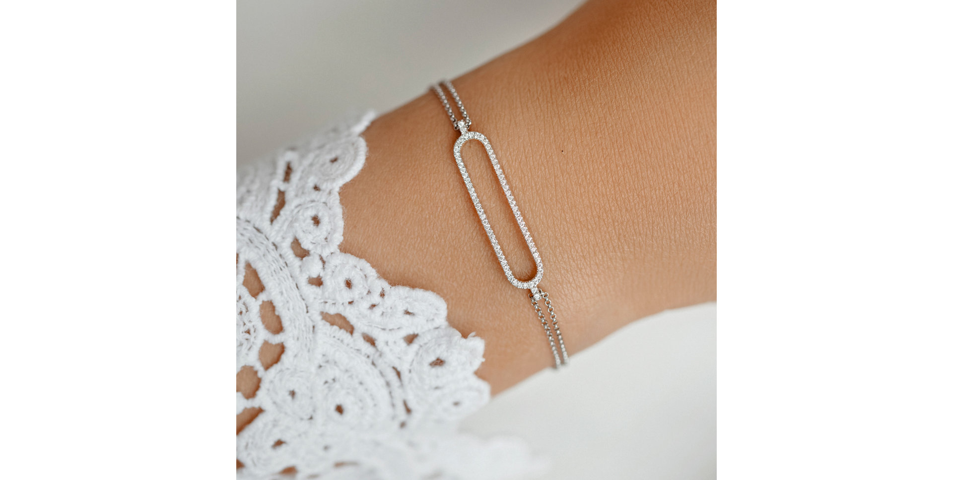 Náramek s černými diamanty Dazzle