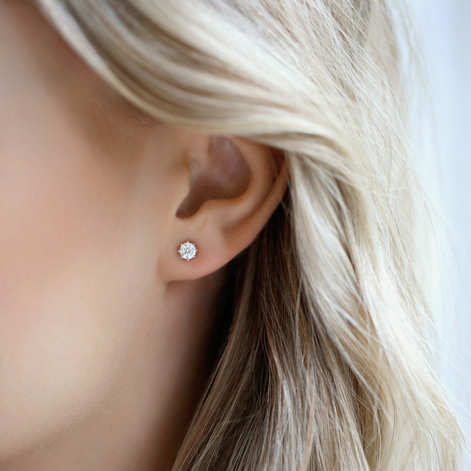 Náušnice s diamantem Essential Sparks