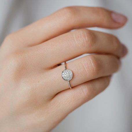 Prsten s hnědými diamanty Simplicity