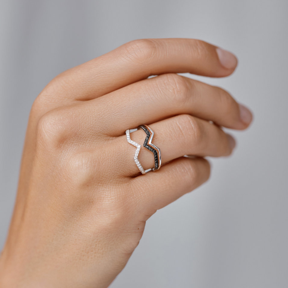 Prsten s diamanty Broken Aura