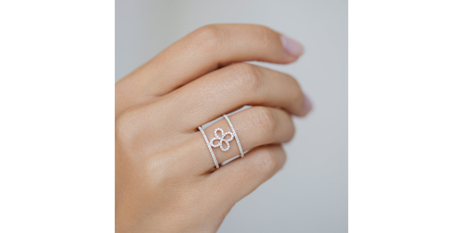 Prsten s diamanty Glamour Flower