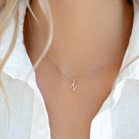 Přívěsek s diamanty Diamond Letter I