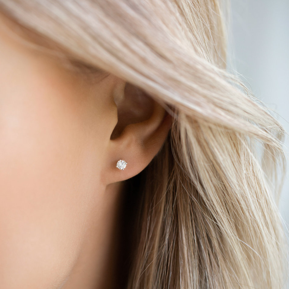 Náušnice s diamantem Essential Sparks