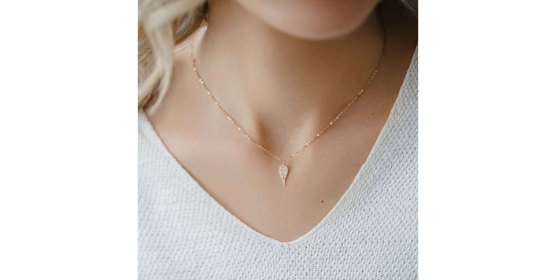 Náhrdelník s diamantem Heaven Wing