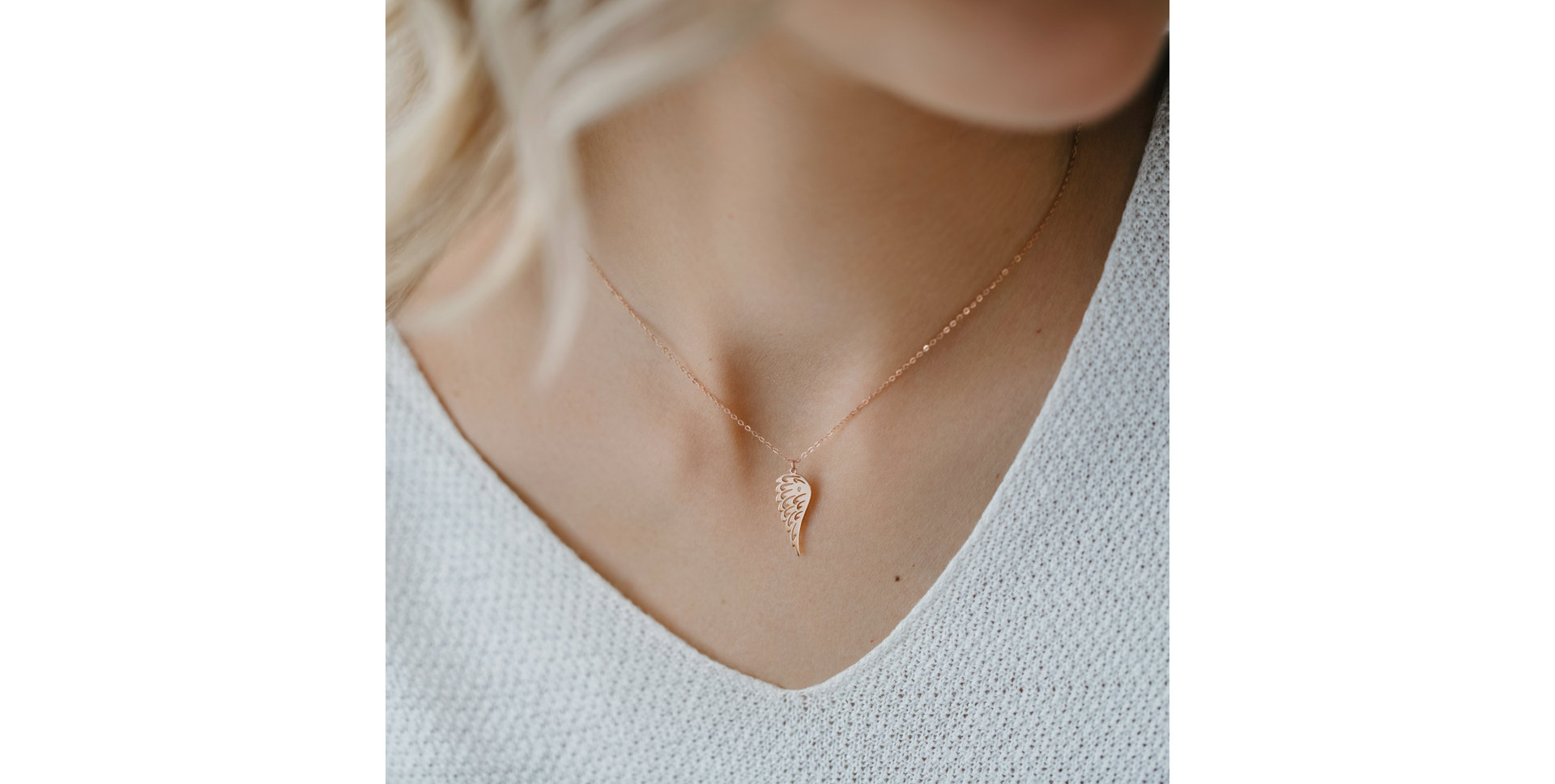 Náhrdelník s diamantem Guardian Wing