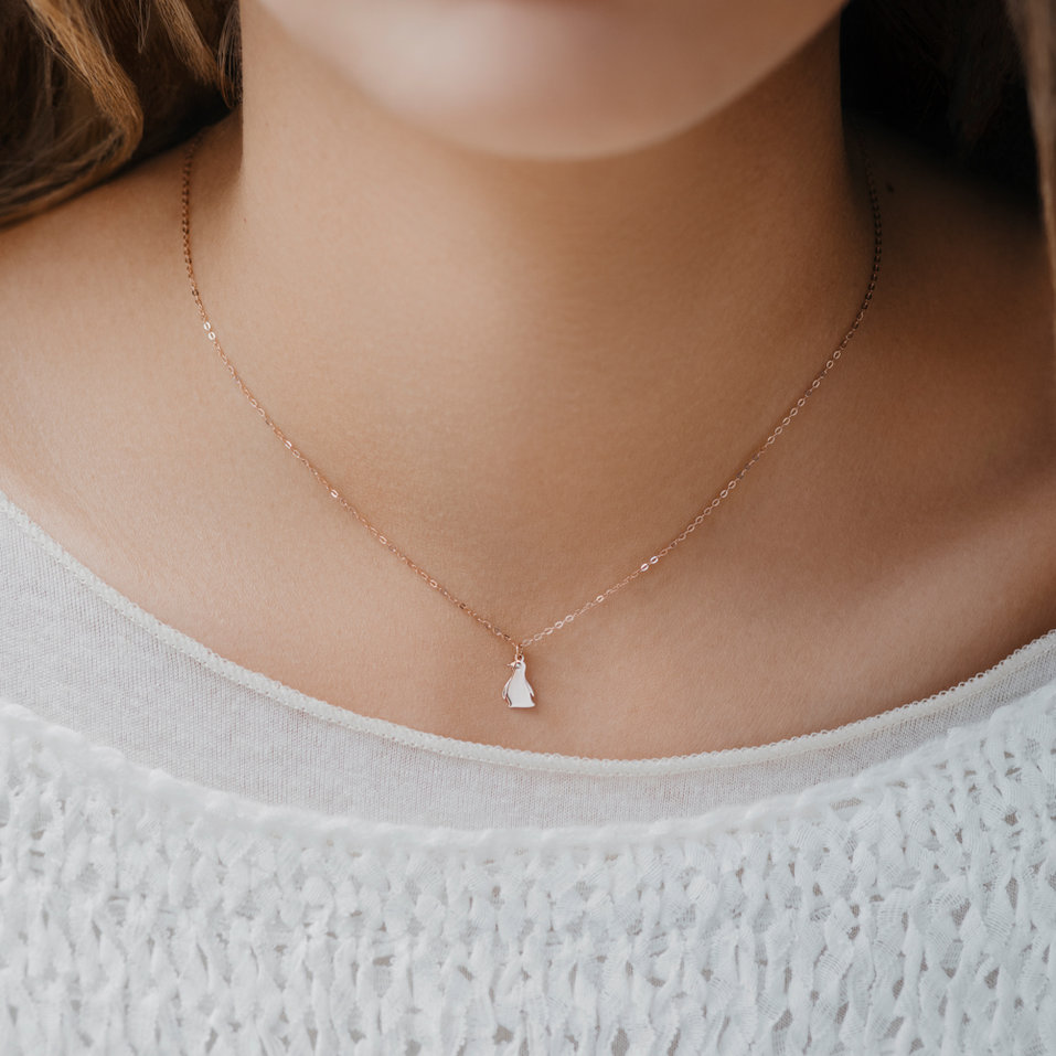 Náhrdelník s diamantem Little Penguin